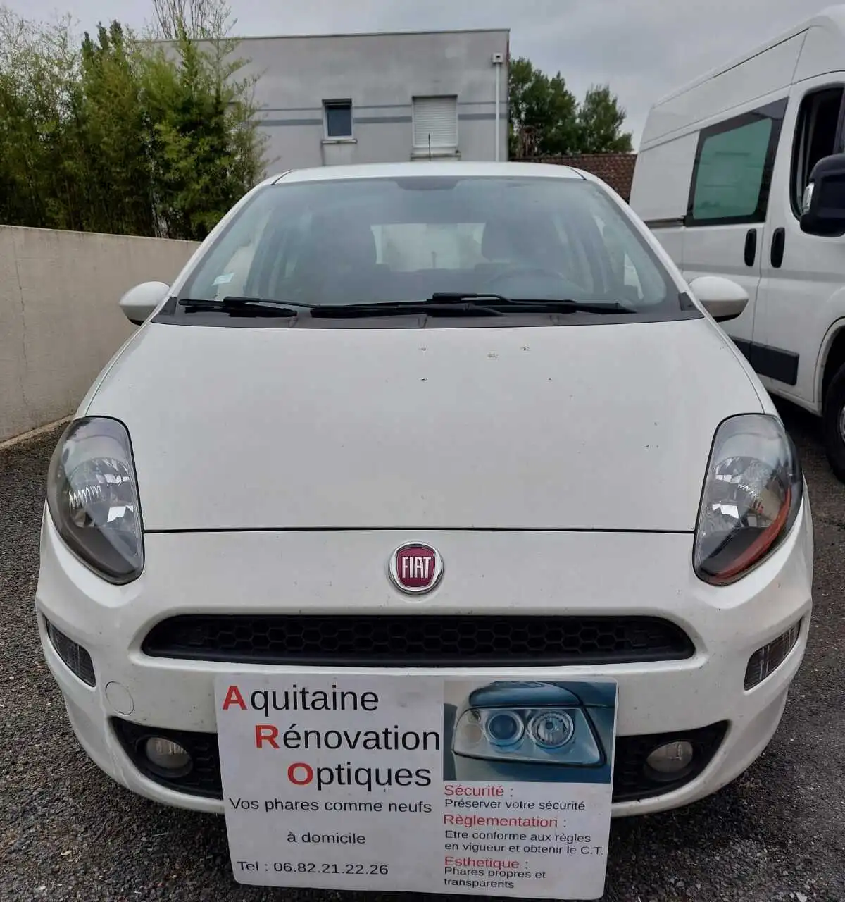 Optique de phare transparente après rénovation - Rénovation phares Saint-Loubès - Réalisation 3